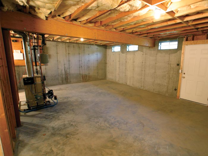 Steps To Take Before Finishing Your Basement A Cleaned Out Basement In Custom T Major City 1 Shown Before Remodeling Has Be