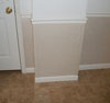 A closeup of our completed drywall repair system.