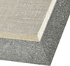 Our panels are made from 2 1/2—in. thick rigid foam insulation with 1/2—in. thick cement board cladding